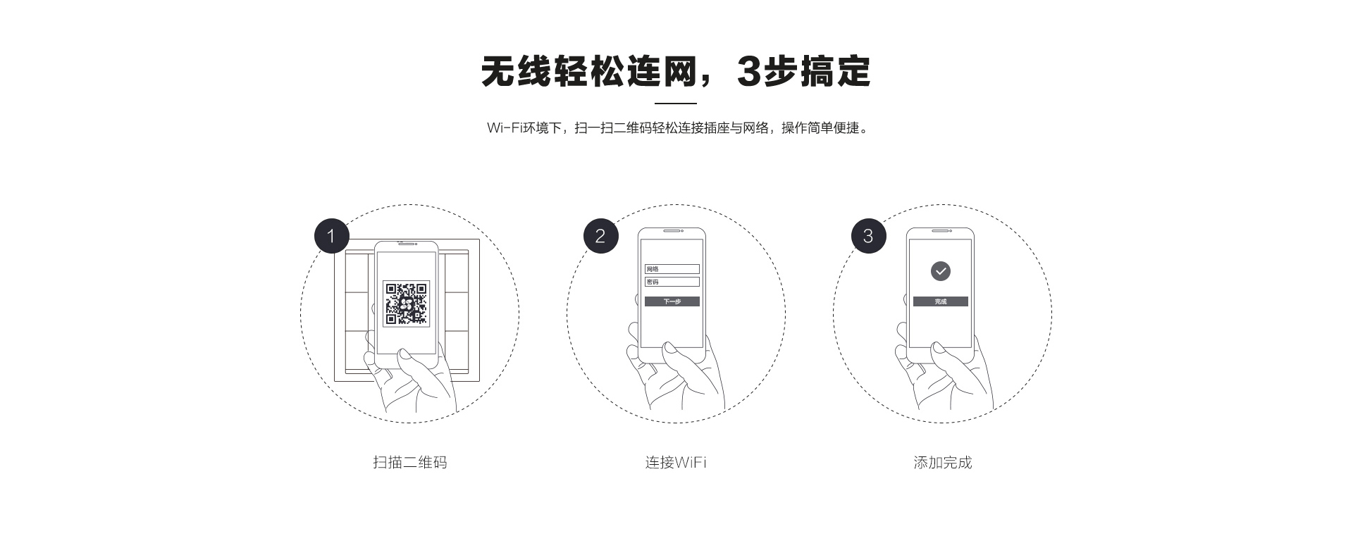 无线轻松连网，3步搞定