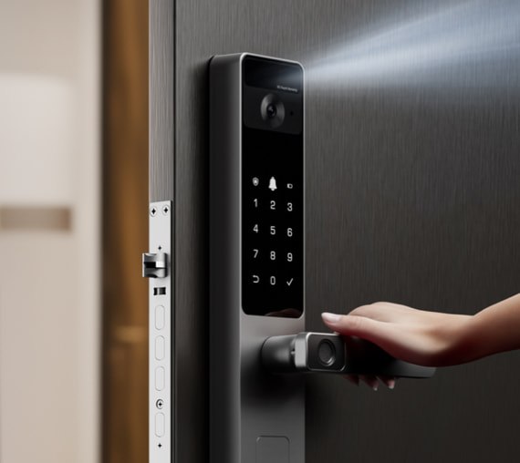 DL20FVS执手款人脸视频锁